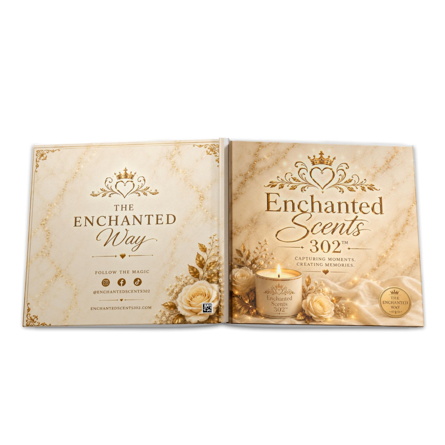 Enchanted Scents 302™ Hardcover Photo Book — Luxury Scent Memory Keepsake