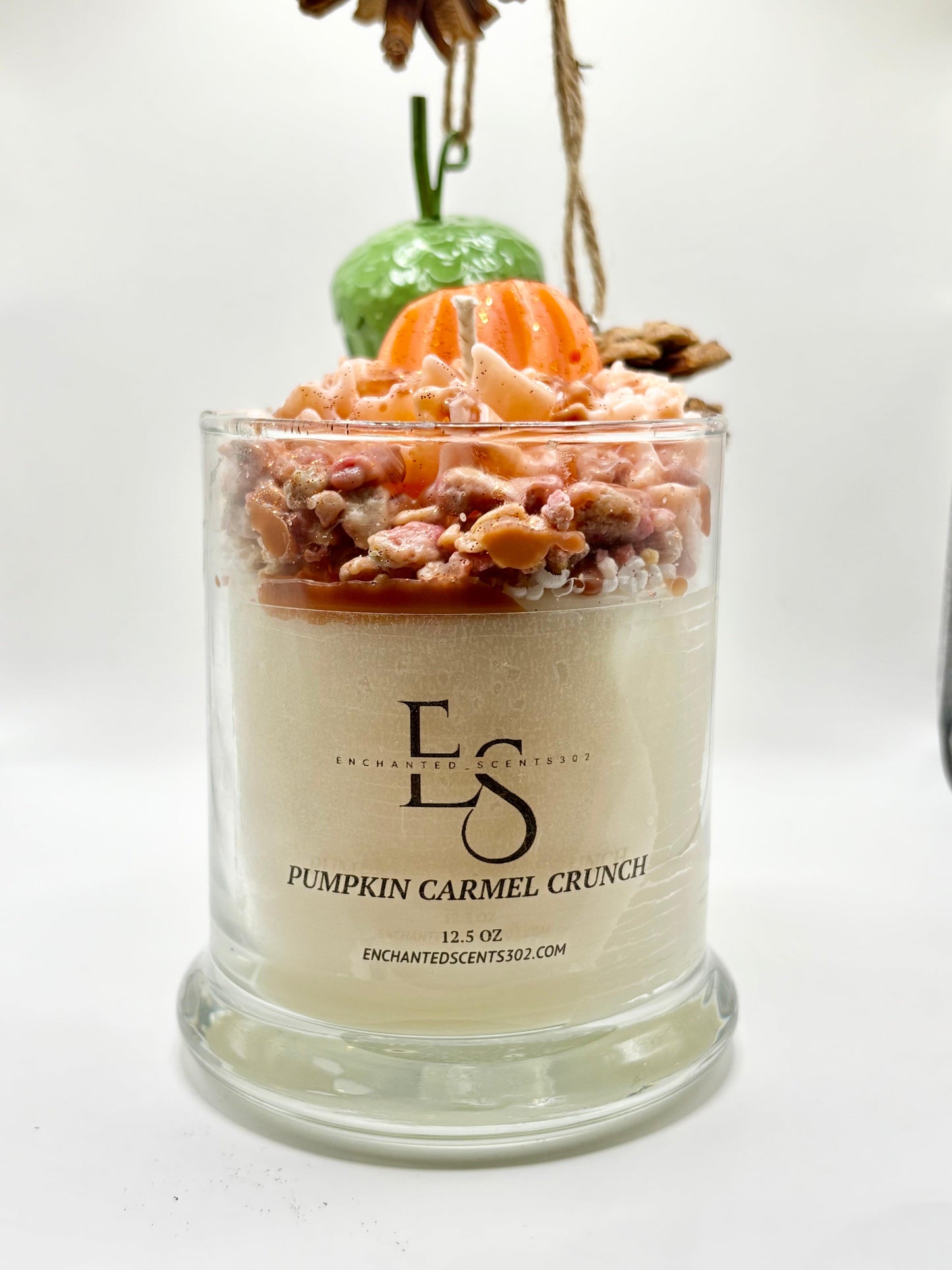 PUMPKIN CARMEL CRUNCH CANDLE.