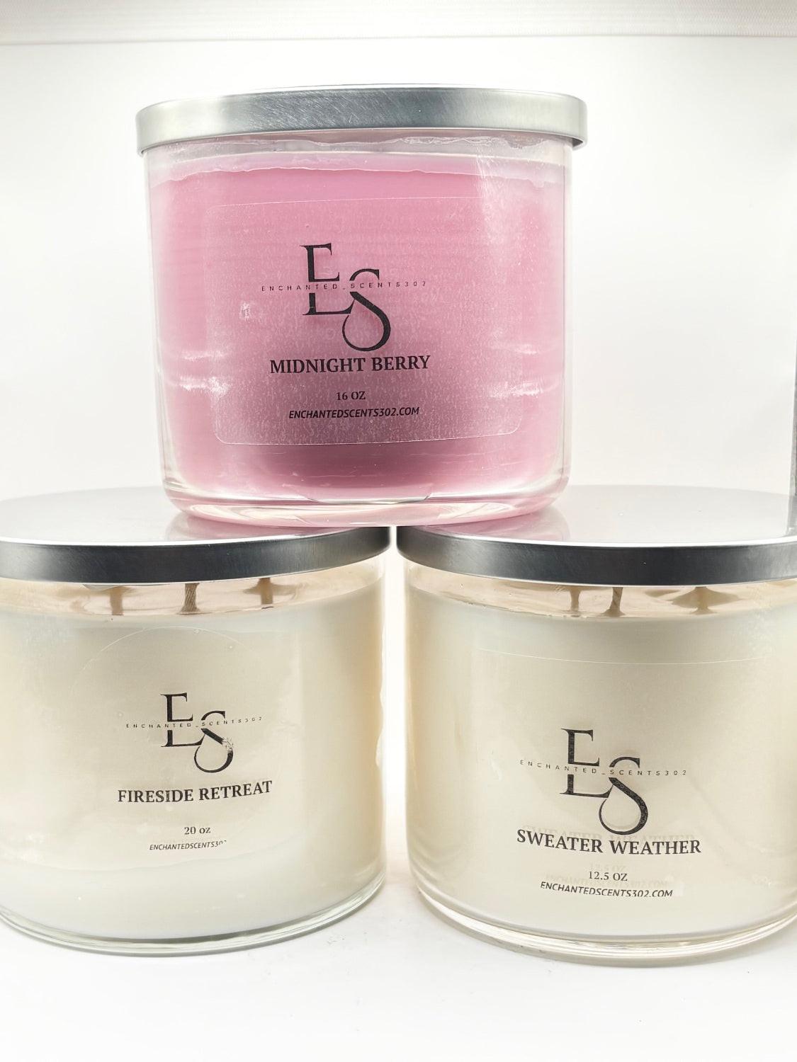 THE "ENCHANTED TRIO" 3 WICK BUNDLE.