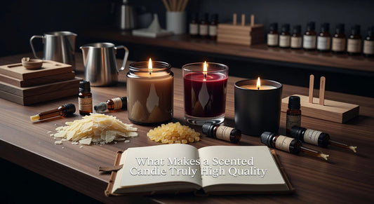 Professional header image for list-based article: What Makes a Scented Candle Truly High Quality