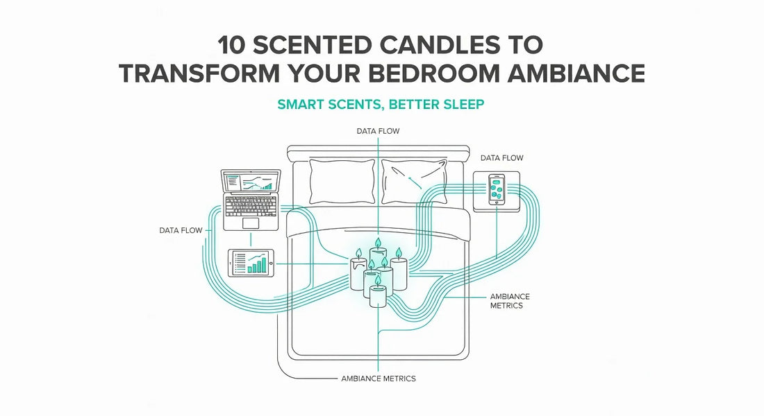 Professional header image for list-based article: 10 Scented Candles to Transform Your Bedroom Ambiance