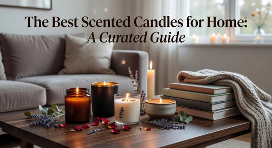 Professional header image for list-based article: The Best Scented Candles for Home: A Curated Guide