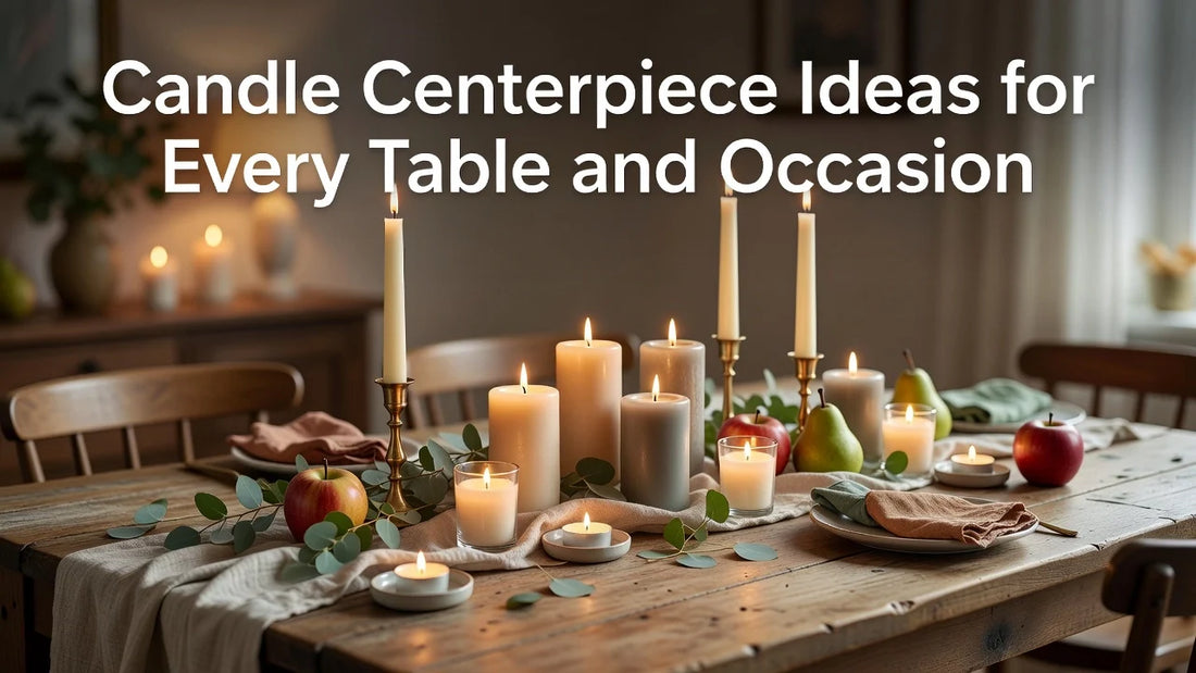 Professional header image for list-based article: Candle Centerpiece Ideas for Every Table and Occasion