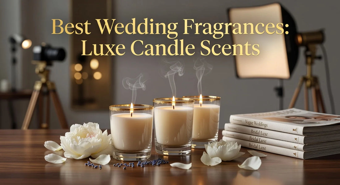 Professional header image for list-based article: Best Wedding Fragrances: Luxe Candle Scents