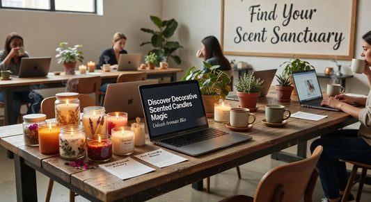 Professional header image for industry analysis: Discover Decorative Scented Candles Magic