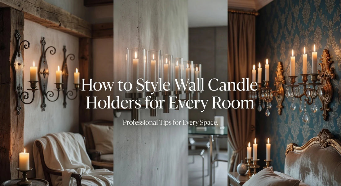 Professional header image for list-based article: How to Style Wall Candle Holders for Every Room