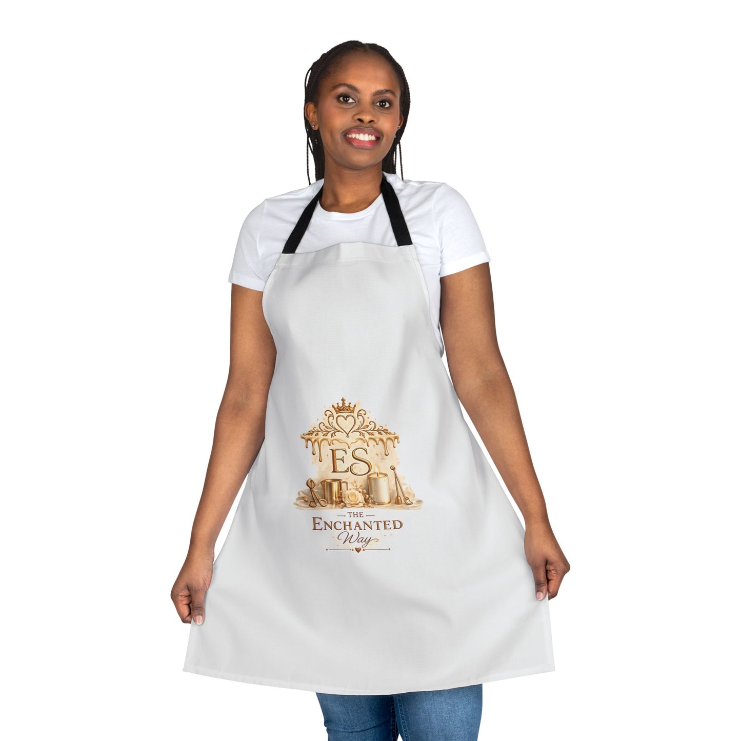 Enchanted Sweets Baking Apron — Gold Crown Pastry Chef Apron