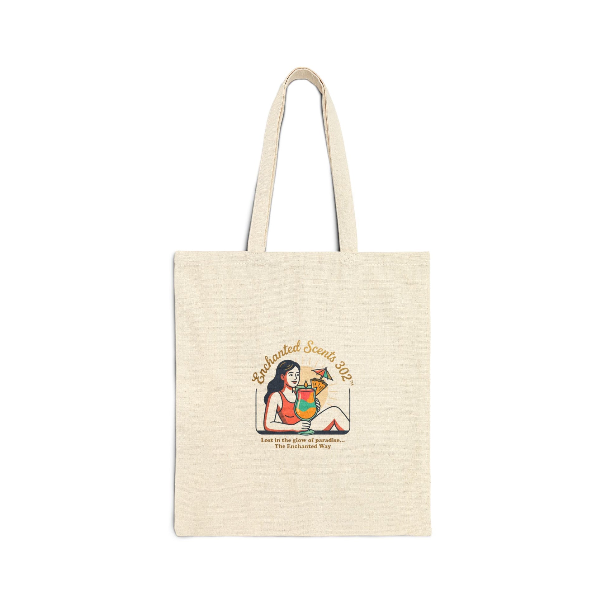 Sun-Kissed Summer Illustration Tote | summer aesthetic, pastel coastal vibes.