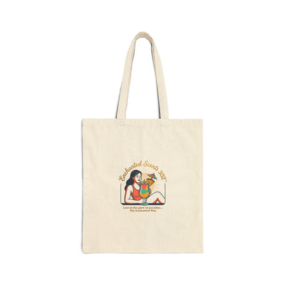 Sun-Kissed Summer Illustration Tote | summer aesthetic, pastel coastal vibes.