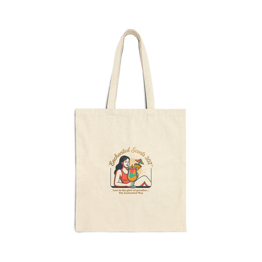 Sun-Kissed Summer Illustration Tote | summer aesthetic, pastel coastal vibes.