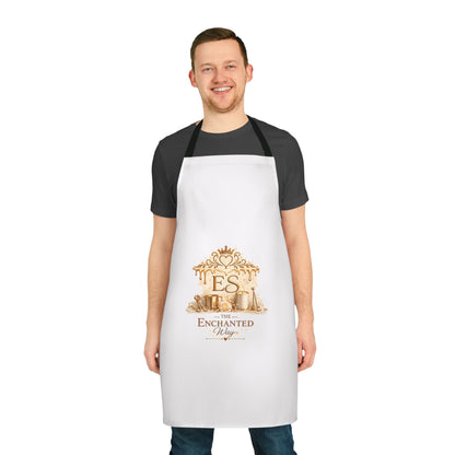 Enchanted Sweets Baking Apron — Gold Crown Pastry Chef Apron.