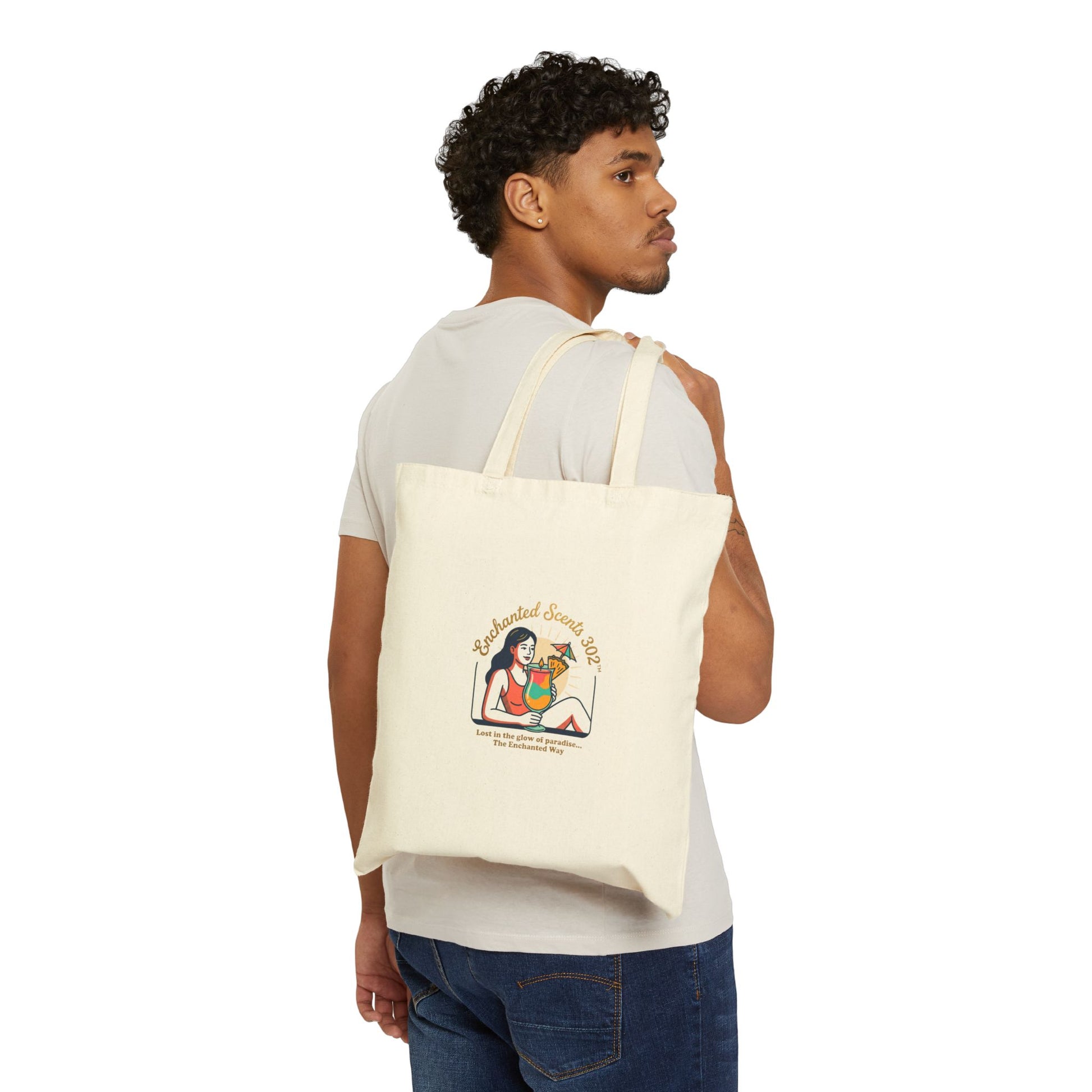 Sun-Kissed Summer Illustration Tote | summer aesthetic, pastel coastal vibes.