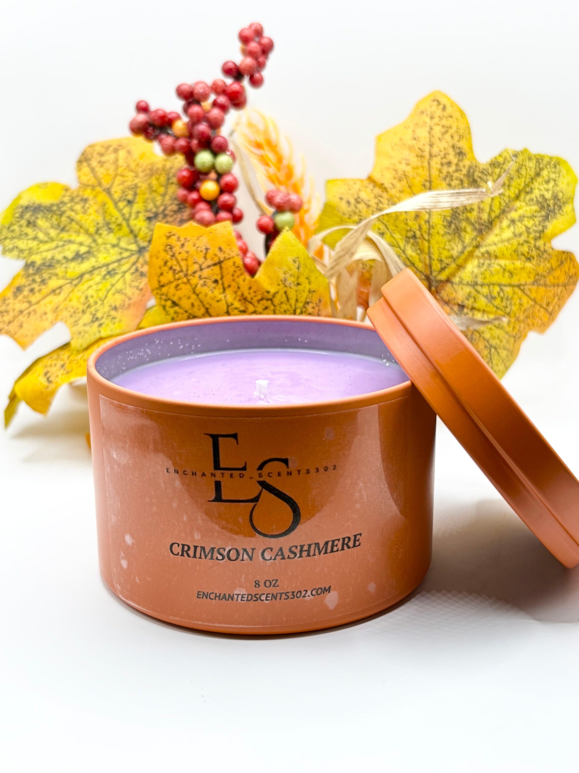 CRIMSON CASHMERE CANDLE.