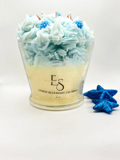 LEMON BLUEBERRY CRUMBLE CANDLE.