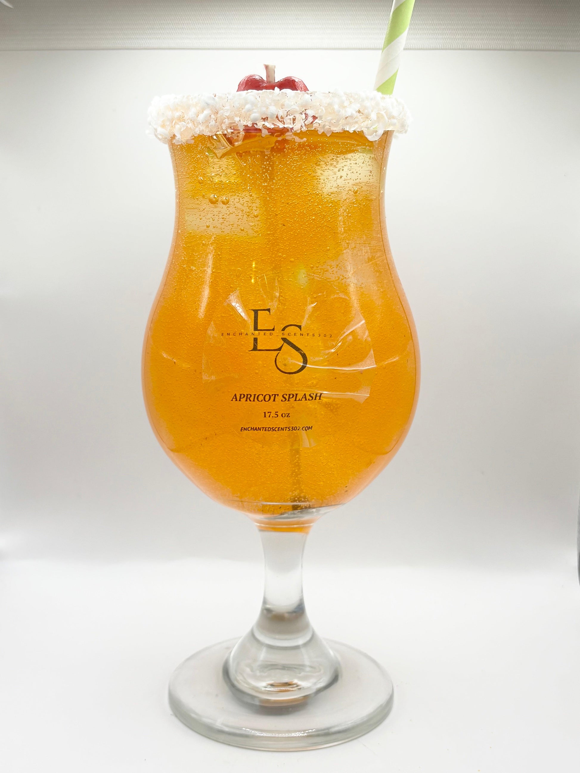 APRICOT SPLASH CANDLE.