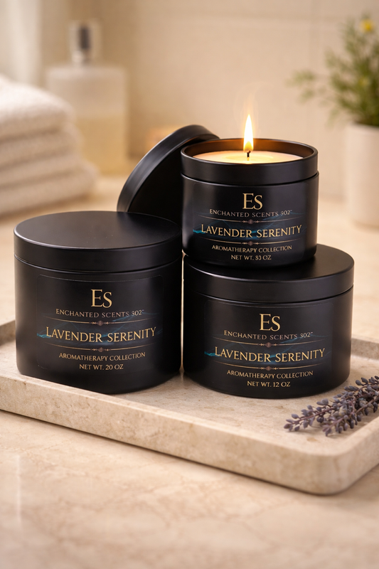 Lavender Serenity – Handcrafted Luxury Candle (Copy).