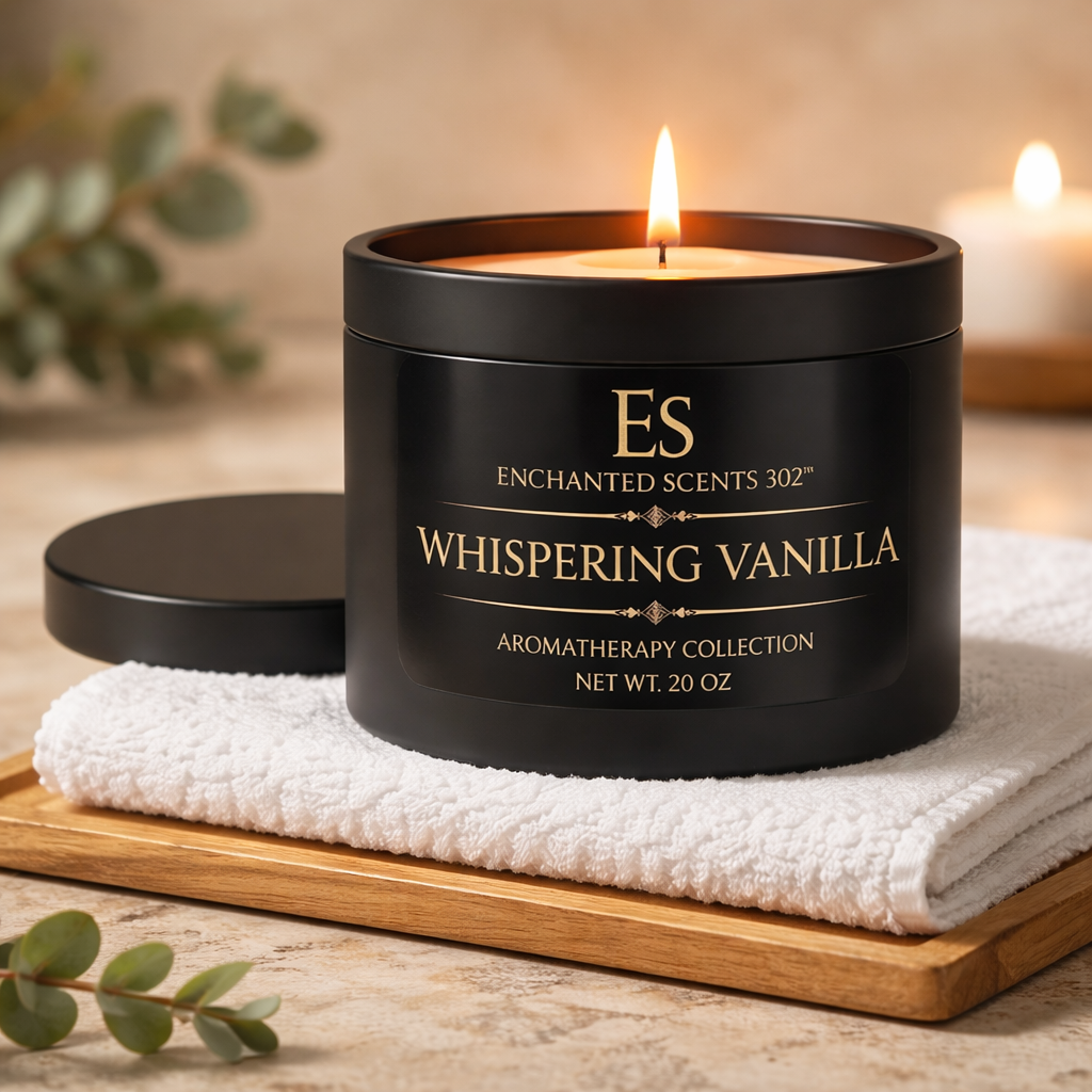 Whispering Vanilla Handcrafted Luxury Candle (Copy).
