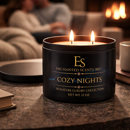 Cozy Nights Handcrafted Luxury Candle