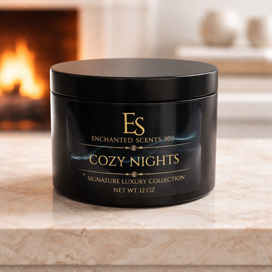 Cozy Nights Handcrafted Luxury Candle