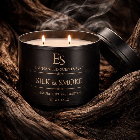 Silk & Smoke Handcrafted Luxury Scented Candle