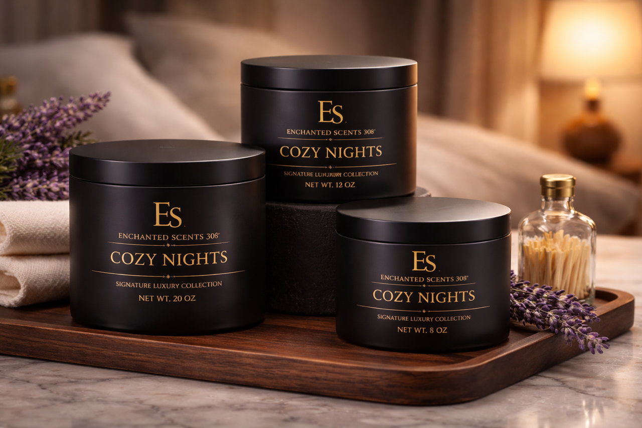 Cozy Nights Handcrafted Luxury Candle
