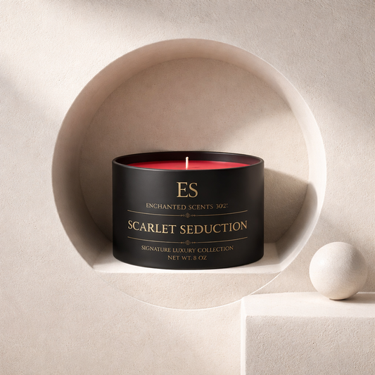 Scarlet Seduction Handcrafted Luxury Candle 4oz (Bundle Only).