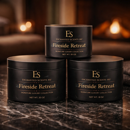 FIRESIDE RETREAT – Handcrafted Luxury Candle