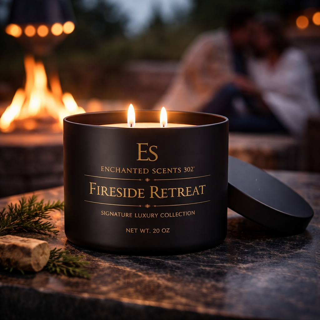 FIRESIDE RETREAT – Handcrafted Luxury Candle