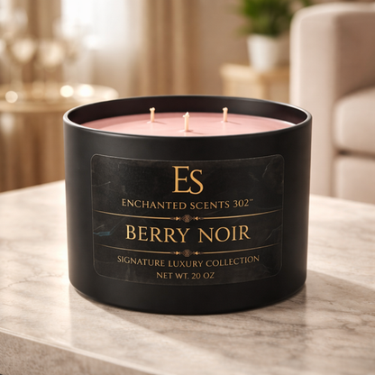 BERRY NOIR- Handcrafted Luxury Candle