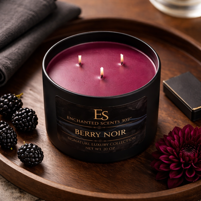 BERRY NOIR- Handcrafted Luxury Candle
