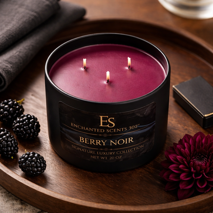 BERRY NOIR- Handcrafted Luxury Candle