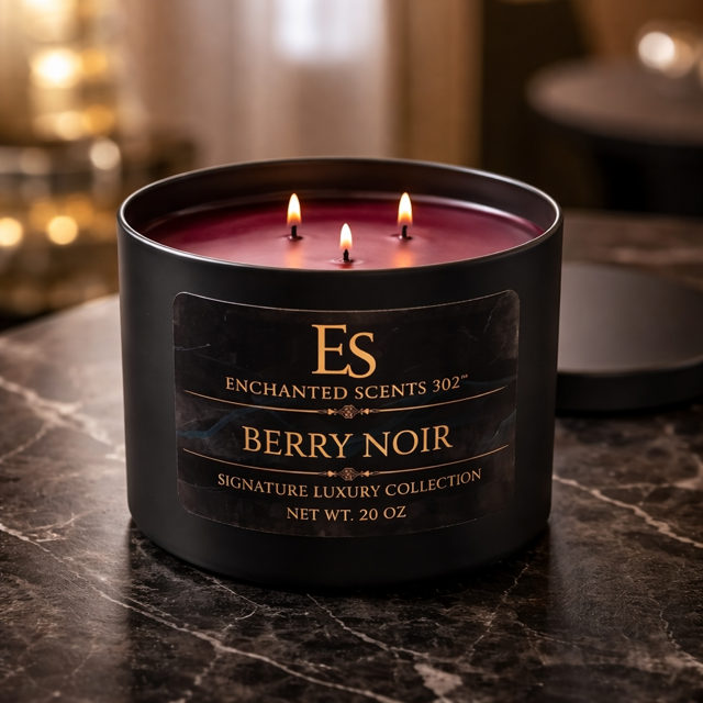 BERRY NOIR- Handcrafted Luxury Candle