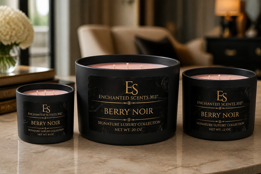 BERRY NOIR- Handcrafted Luxury Candle