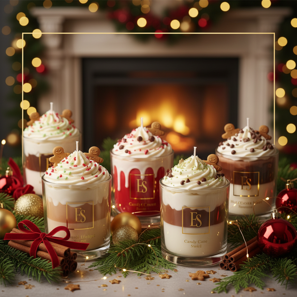 Christmas Dessert Candle Banner